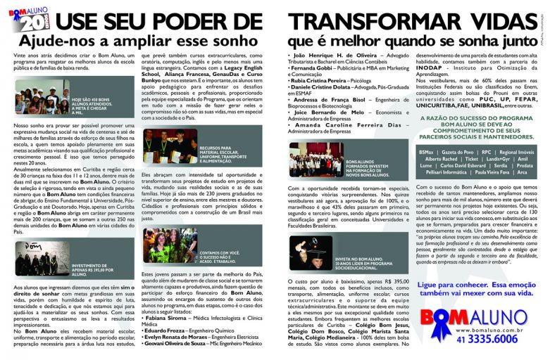 Artigo – Bom Aluno